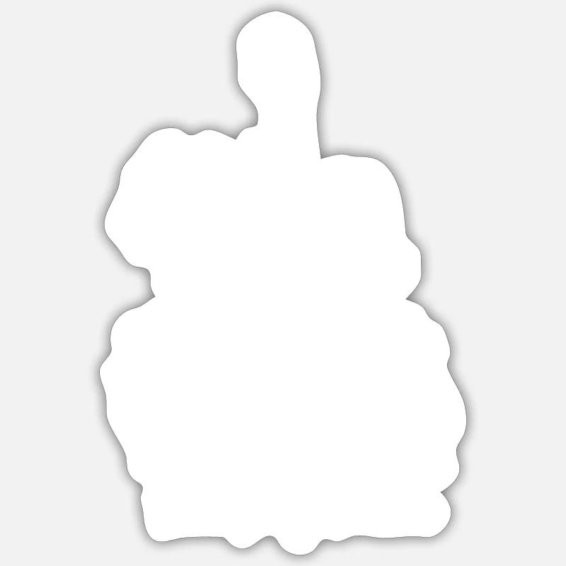let's play guitar - Sticker taille S (10 x 10 cm) - blanc mat