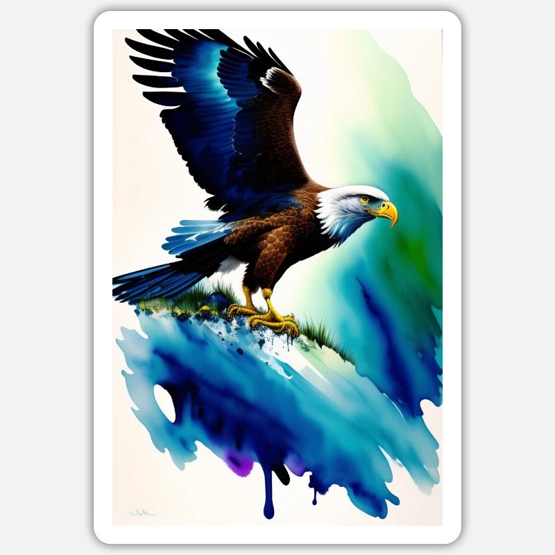 An eagle Sticker Größe S (10 x 10 cm)