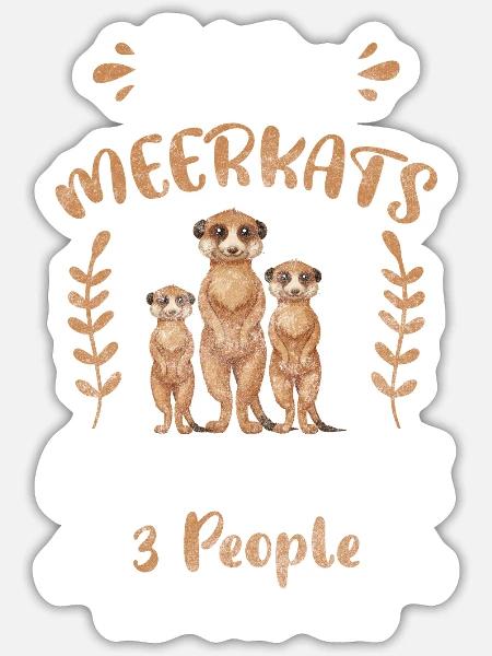 Wildtier Tiere Querstreifen Niedlich - Sticker Größe S (10 x 10 cm) - Mattweiß