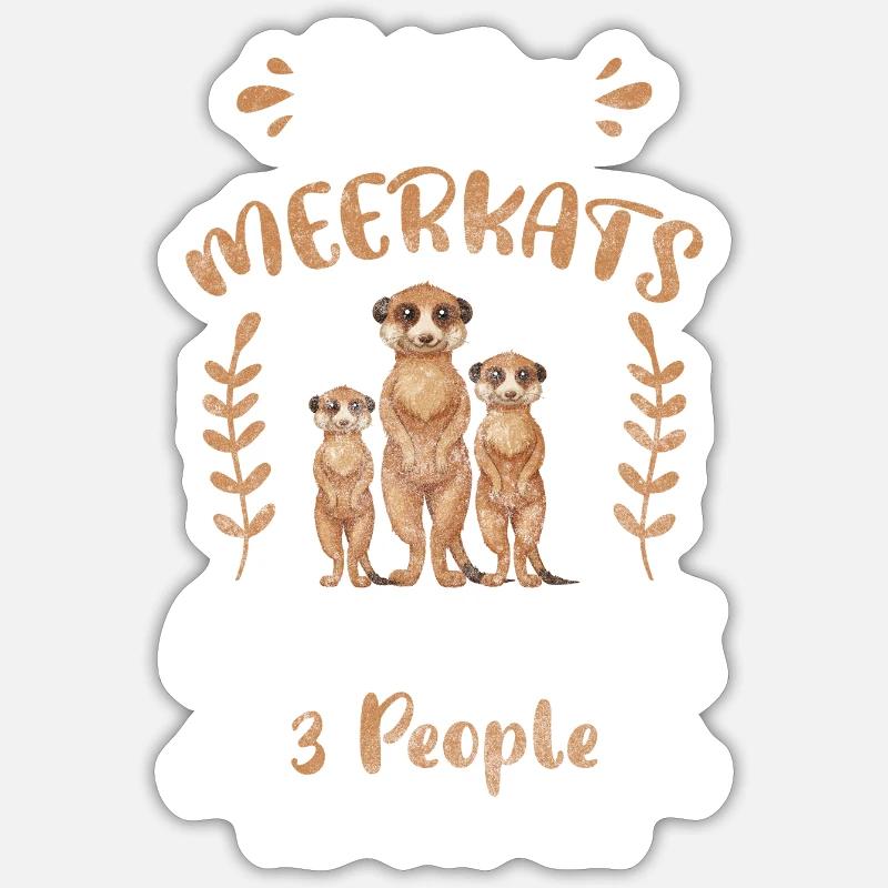 Wildtier Tiere Querstreifen Niedlich - Sticker Größe S (10 x 10 cm) - Mattweiß