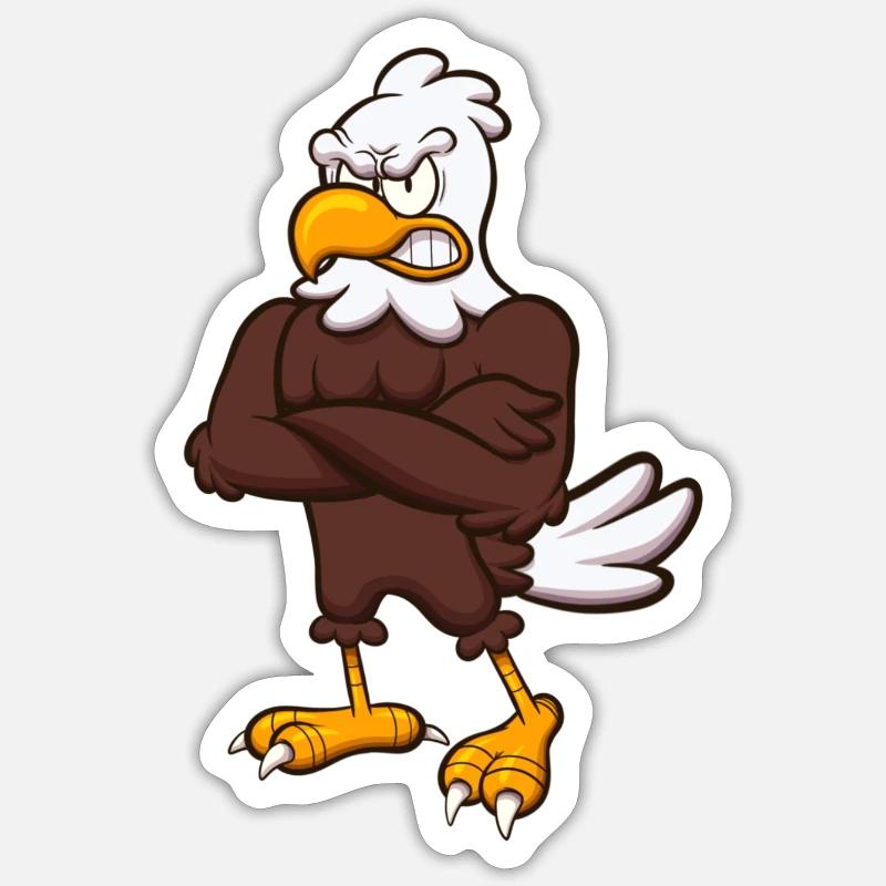 Personnage d’Angry Eagle Sticker taille S (10 x 10 cm)