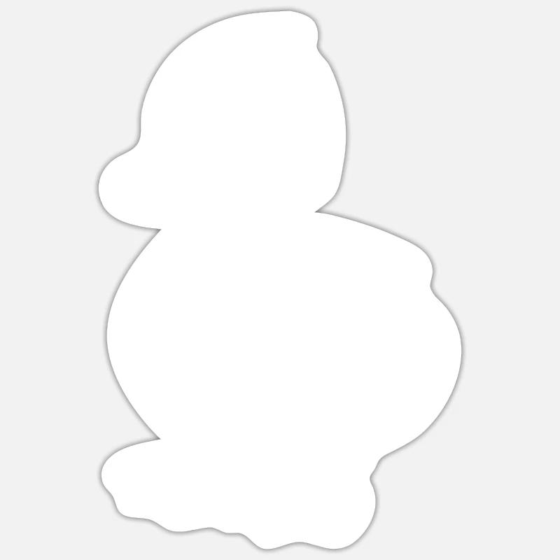 Duck Birds Ducks - Sticker size S (10 x 10 cm) - white matte