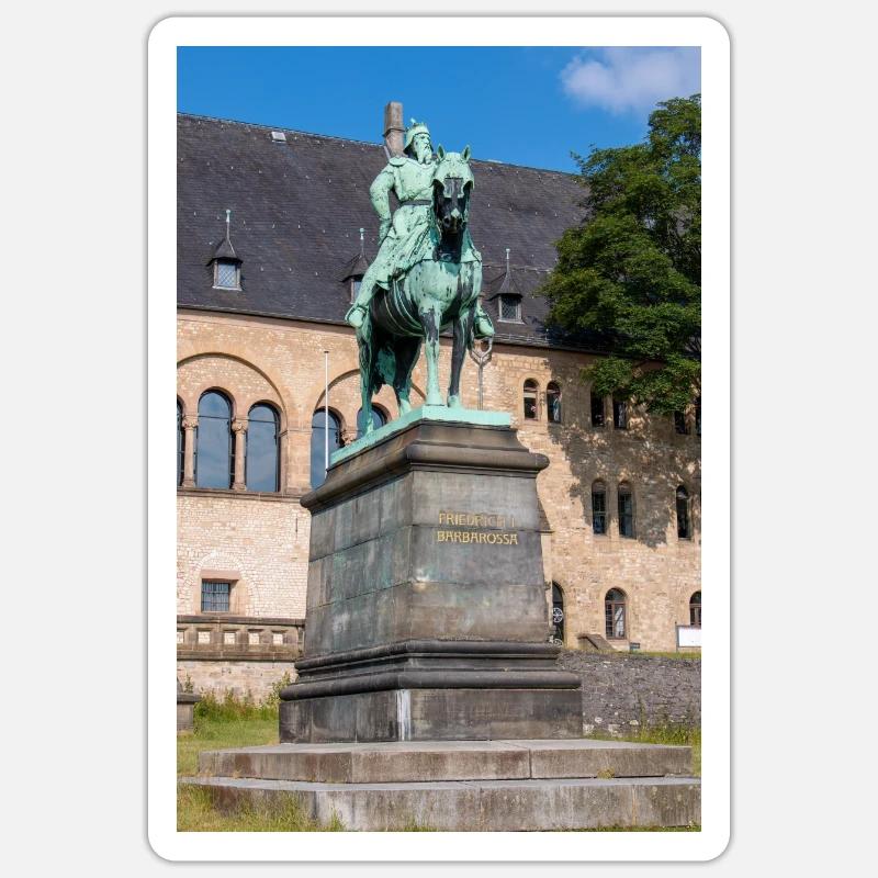 Statue équestre de Frédéric Ier Sticker taille S (10 x 10 cm)