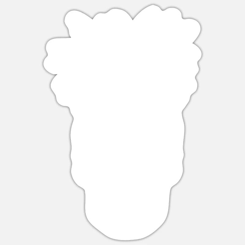 Pineapple - Sticker size S (10 x 10 cm) - white matte