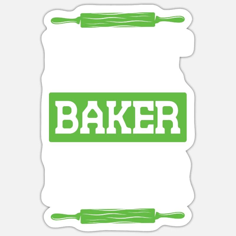 Best Baker Ever - Sticker size S (10 x 10 cm) - white matte