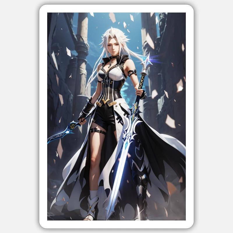 AI 3D Version 20 Sticker Größe S (10 x 10 cm)