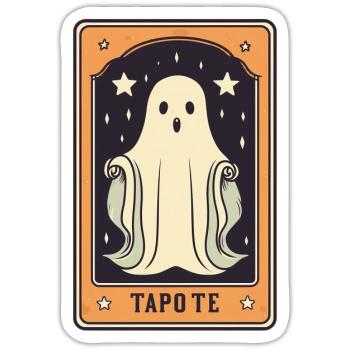 Tarot Geist Karte - Sticker Größe S (10 x 10 cm) - Mattweiß - Vorne