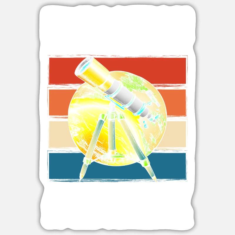 Star Rocket Solar System Science - Sticker size S (10 x 10 cm) - white matte