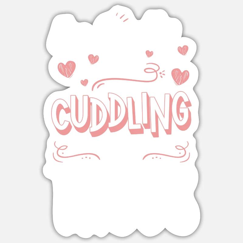Love, embrace, affection - Sticker size S (10 x 10 cm) - white matte