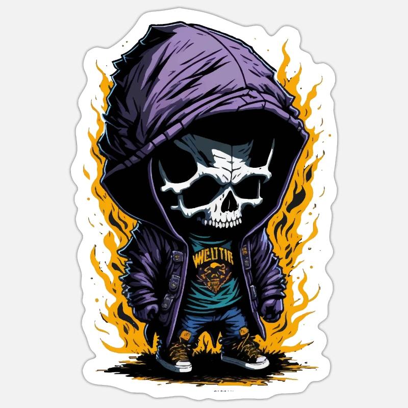 Geist - Sticker taille S (10 x 10 cm) - blanc mat