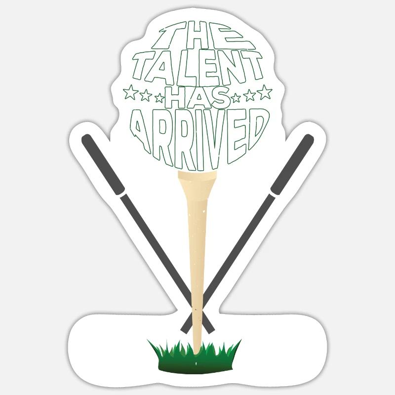 Le talent est arrivé - Sticker taille S (10 x 10 cm) - blanc mat