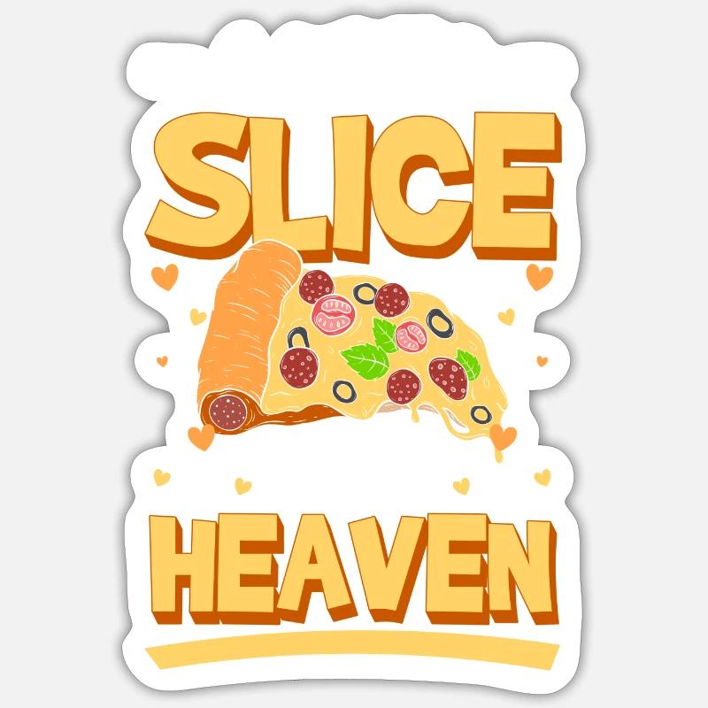 Pizzeria Love Sticker size S (10 x 10 cm)