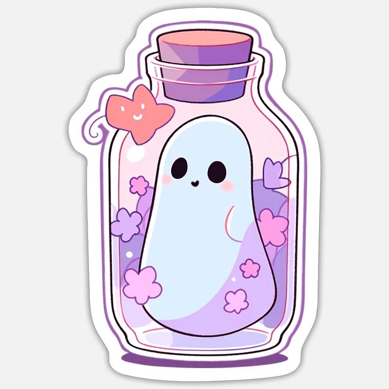 Geist - Sticker taille S (10 x 10 cm) - blanc mat