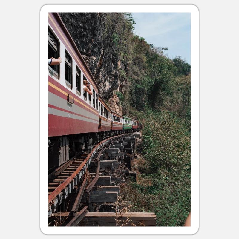train, train Sticker size S (10 x 10 cm)