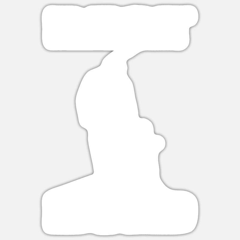 Papa - Sticker Größe S (10 x 10 cm) - Mattweiß