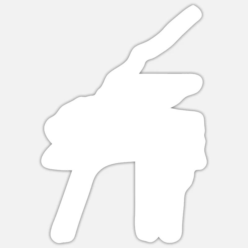 Roller Front Ausschnitt Illustration Sticker Größe S (10 x 10 cm)