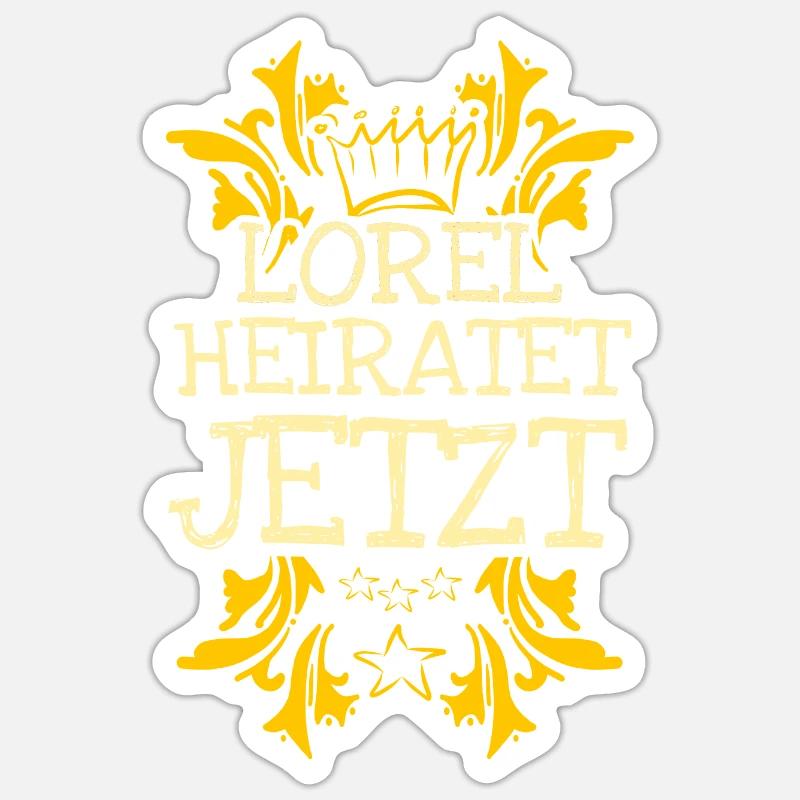 Lorel als Bachelor Sticker Größe S (10 x 10 cm)