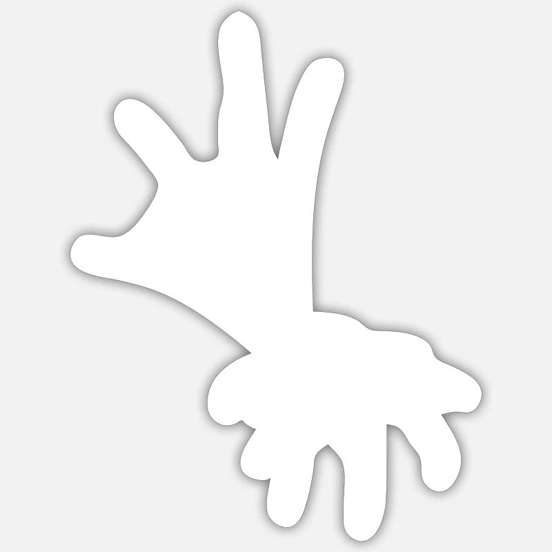 Spinne - Sticker Größe S (10 x 10 cm) - Mattweiß
