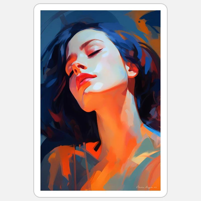 Dream Reflection - Sticker size S (10 x 10 cm) - white matte
