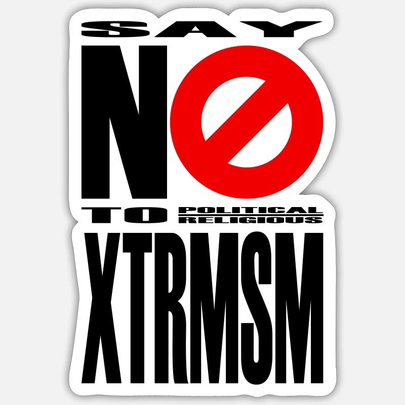 NO2XTRMSM - Sticker taille S (10 x 10 cm) - blanc mat