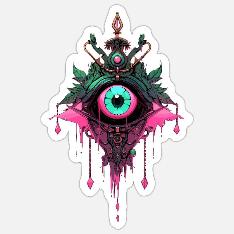 Attrape-rêves #2 - Sticker taille S (10 x 10 cm) - blanc mat