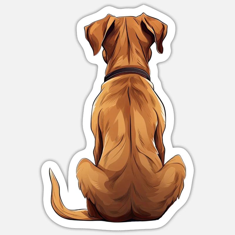 Rhodesian Ridgeback - Sticker size S (10 x 10 cm) - white matte