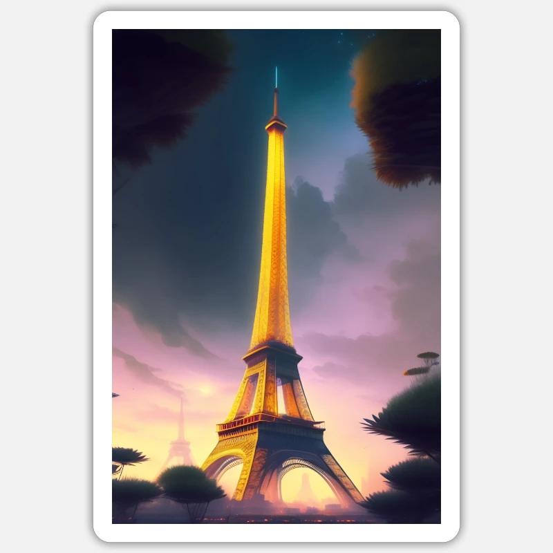Eiffel Tower Sticker size S (10 x 10 cm)