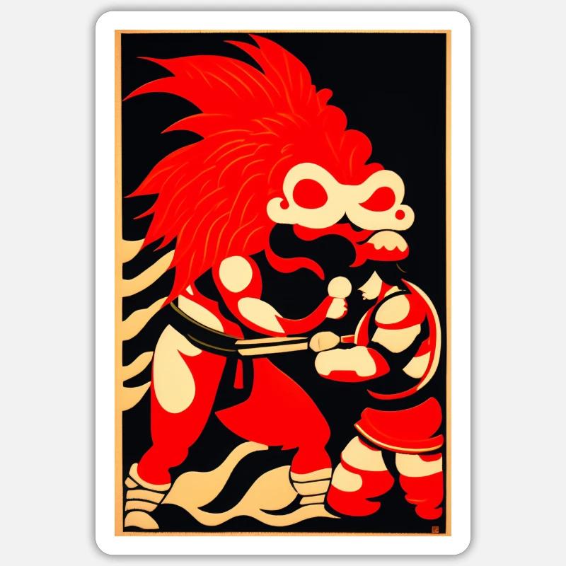 Intertwining mystery battles Sticker size S (10 x 10 cm)