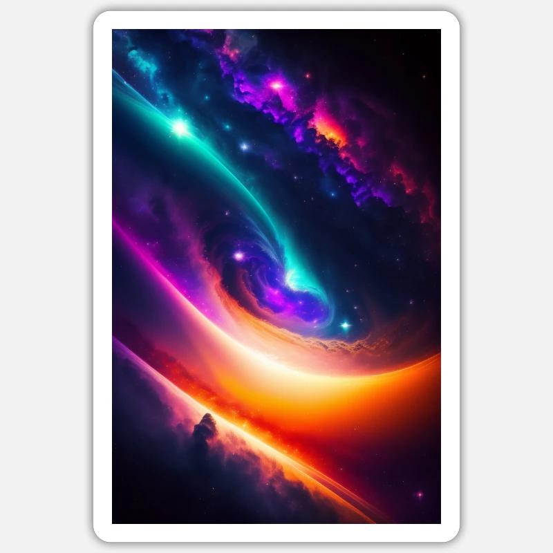 Abstract Galaxy Sticker size S (10 x 10 cm)