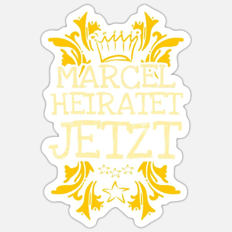 Bachelor Marcel Sticker Größe S (10 x 10 cm)