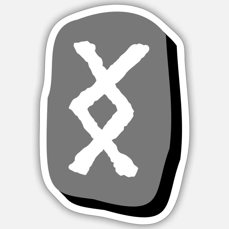 Rune d’Ingwaz Sticker taille S (10 x 10 cm)