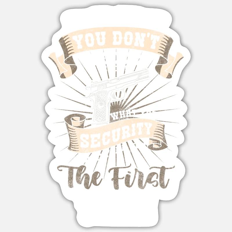 Security Protection Cynics - Sticker size S (10 x 10 cm) - white matte