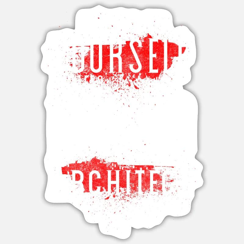 Engineering Studies Houses Architecture - Sticker size S (10 x 10 cm) - white matte