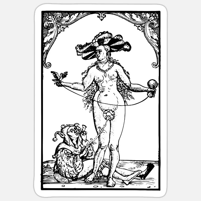 Allegorie der Eitelkeit Sticker Größe S (10 x 10 cm)