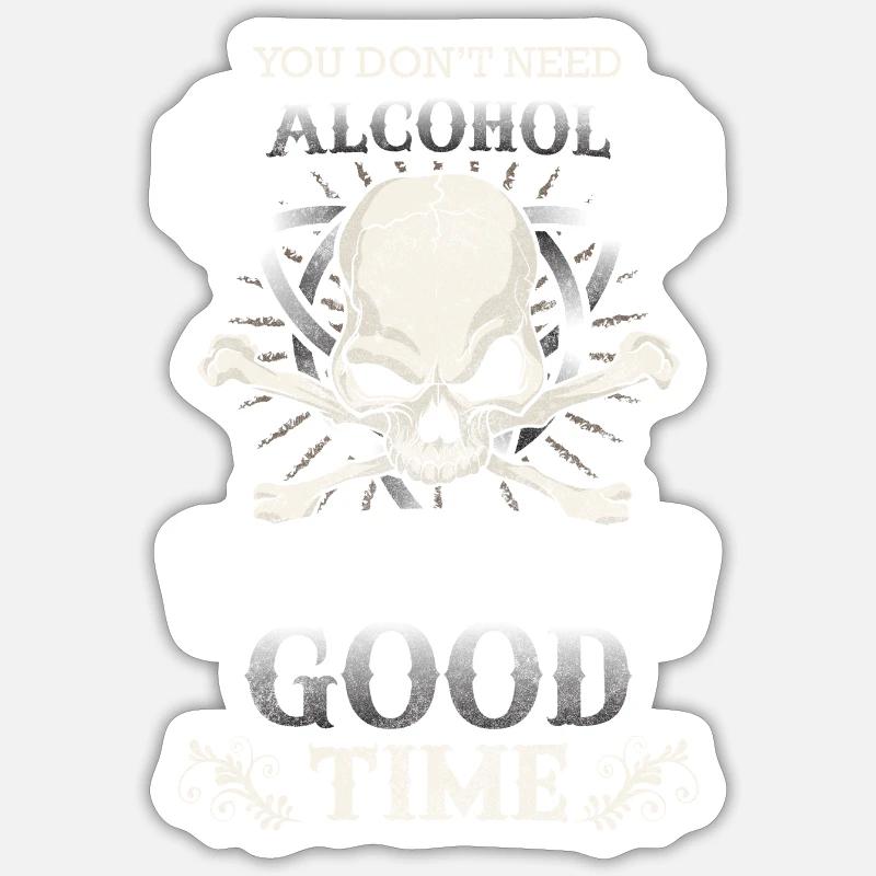 Retrait de la bière - Sticker taille S (10 x 10 cm) - blanc mat