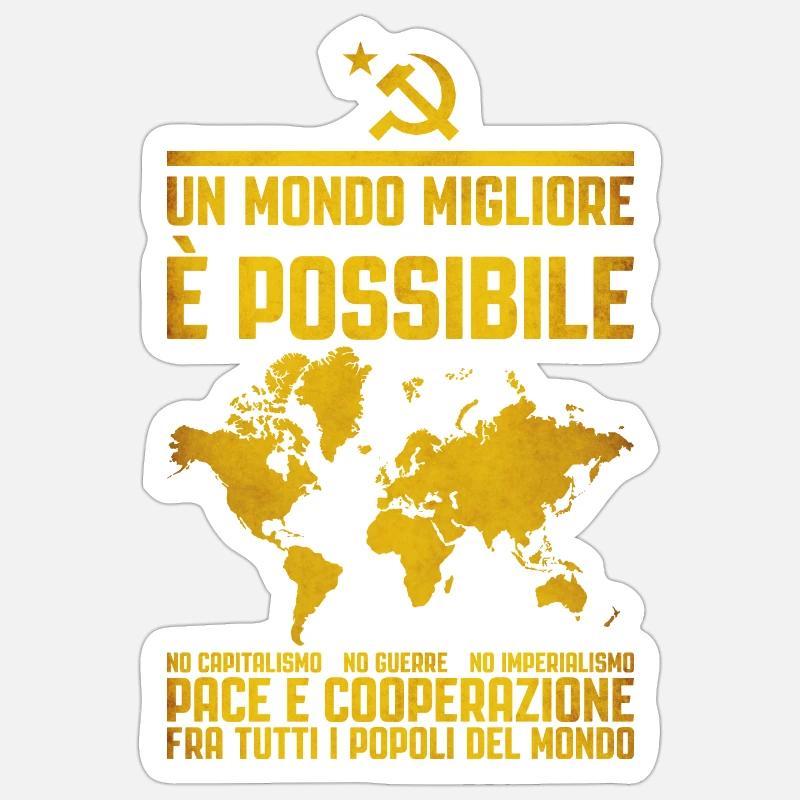 A Better World 2 - Sticker size S (10 x 10 cm) - white matte