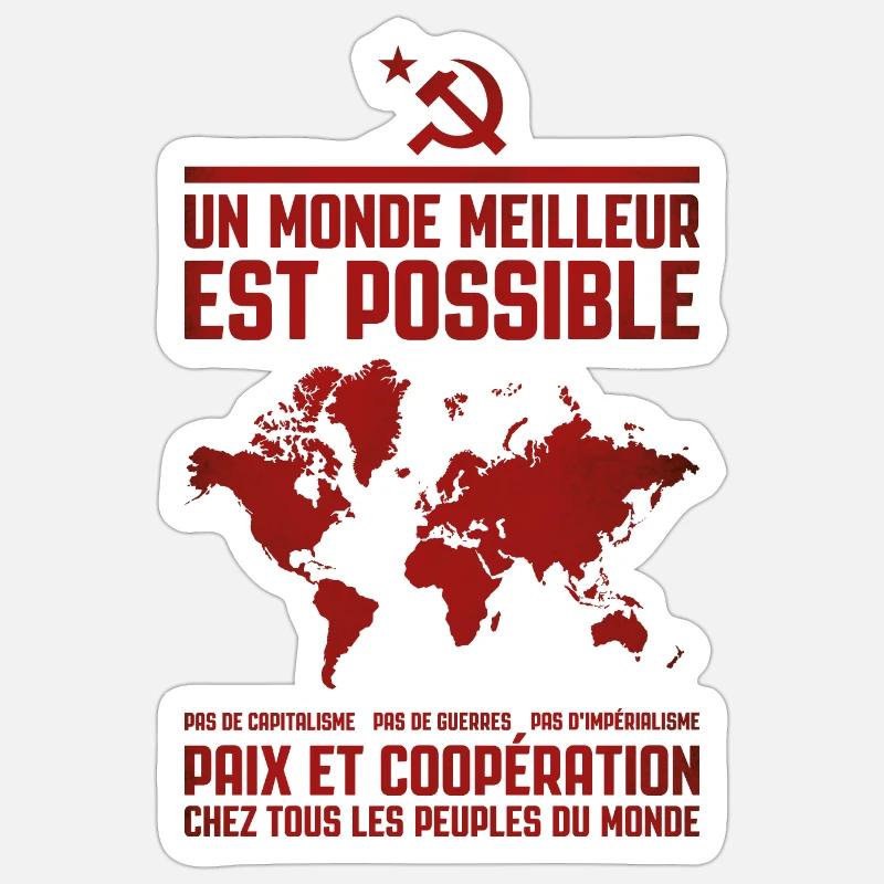 A Better World 2 - Sticker size S (10 x 10 cm) - white matte