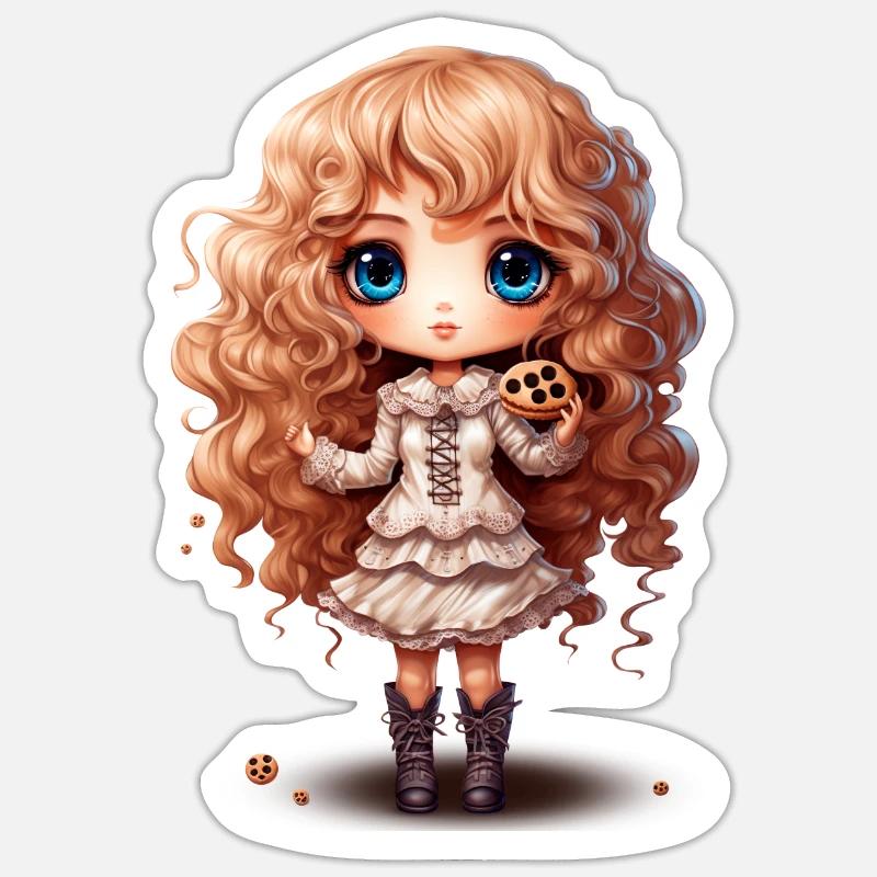 Dollie Cookie Sticker size S (10 x 10 cm)