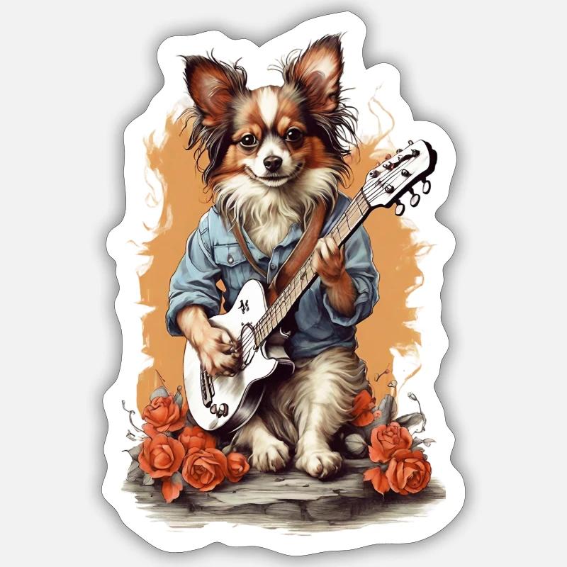 Rocking Papillon - Sticker size S (10 x 10 cm) - white matte