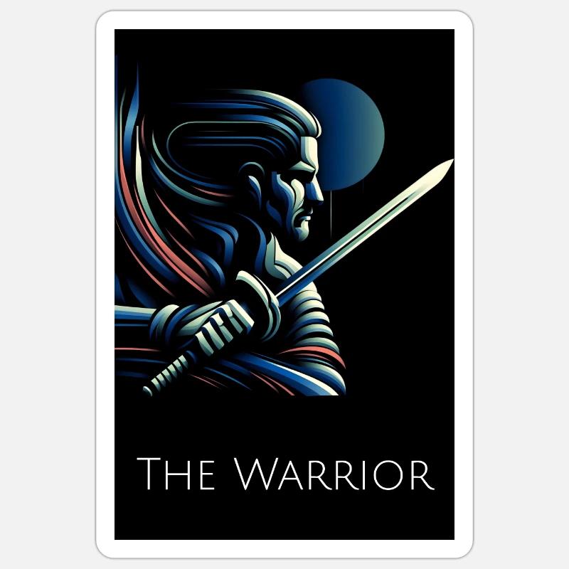 The Warrior | Archetyp Sticker Größe S (10 x 10 cm)