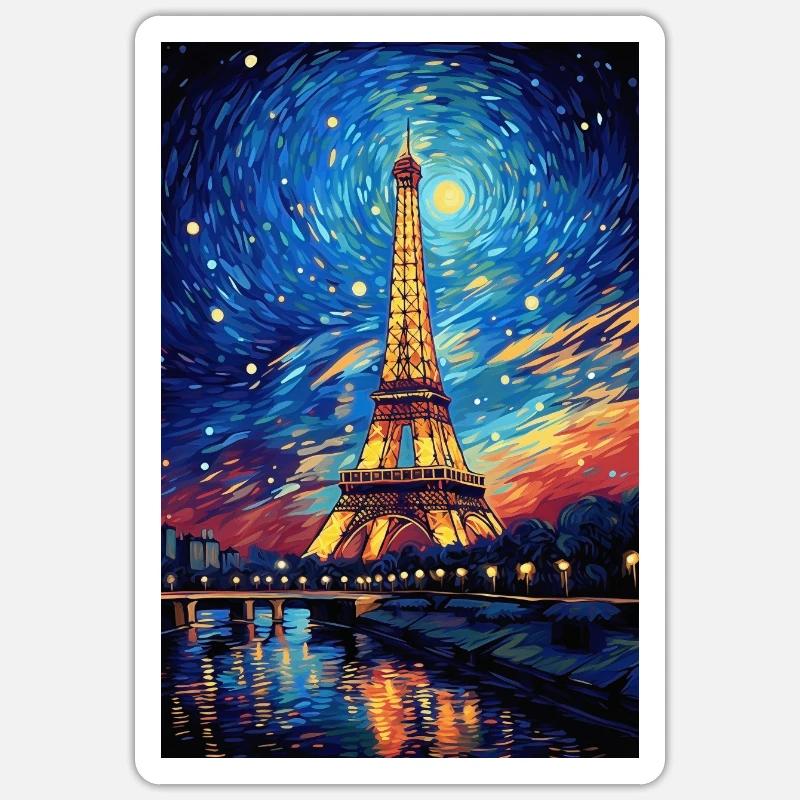 Eiffel tower Sticker size S (10 x 10 cm)