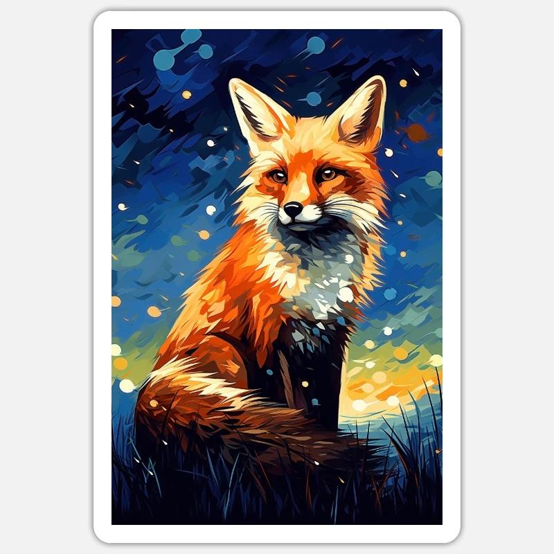 Fox Sticker size S (10 x 10 cm)