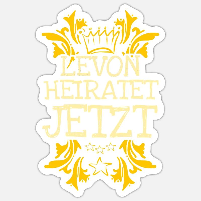 Baccalauréat Levon - Sticker taille S (10 x 10 cm) - blanc mat