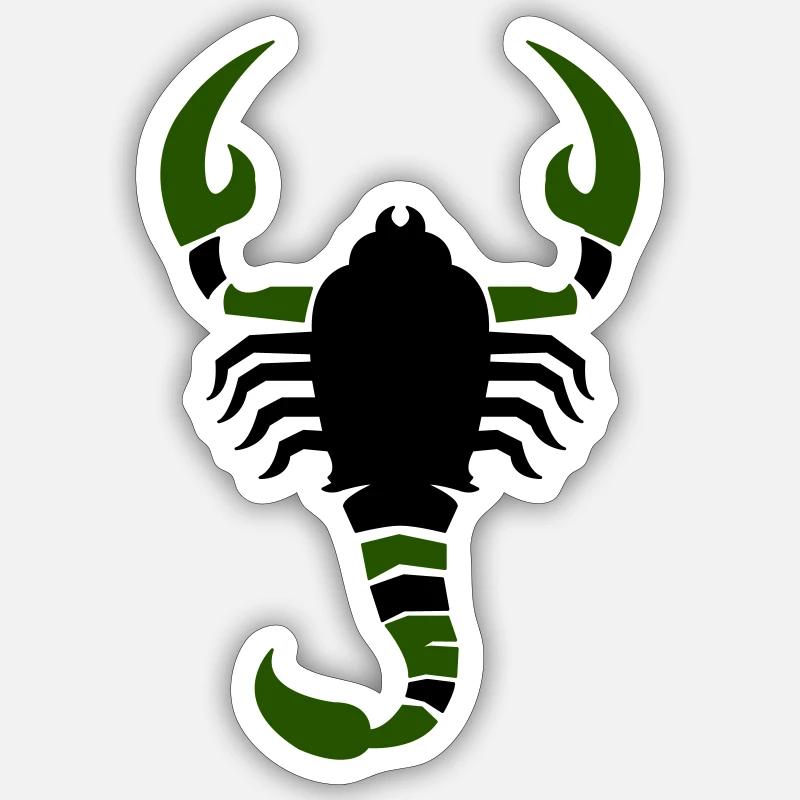 scorpion - Sticker size S (10 x 10 cm) - white matte