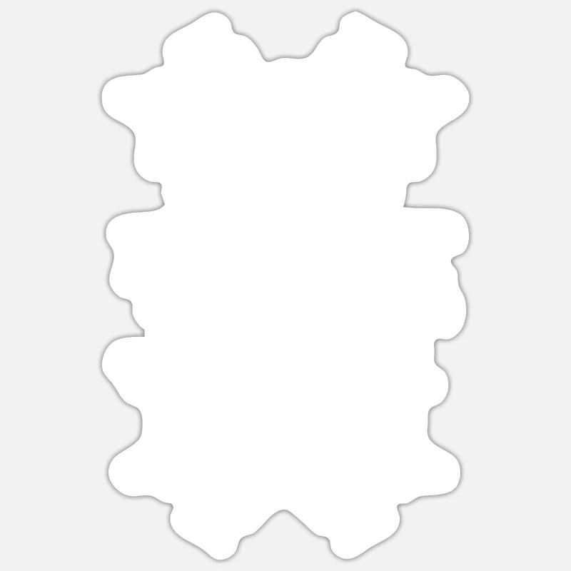 Nevio - Sticker taille S (10 x 10 cm) - blanc mat