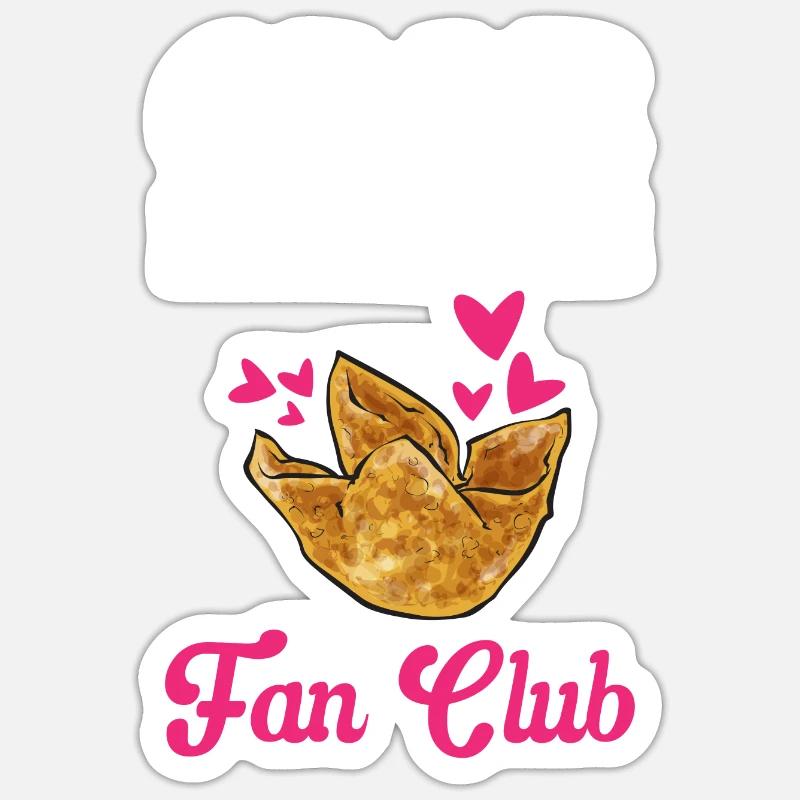 Krabben Rangoon Crab Rangoon - Sticker Größe S (10 x 10 cm) - Mattweiß