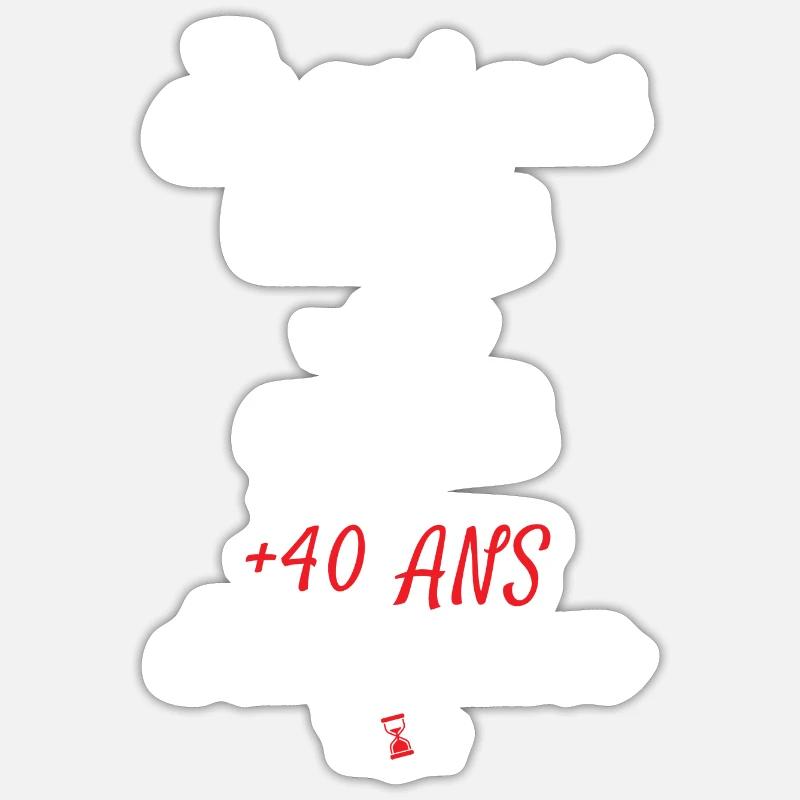 I don't have a 60 birthday present - Sticker size S (10 x 10 cm) - white matte