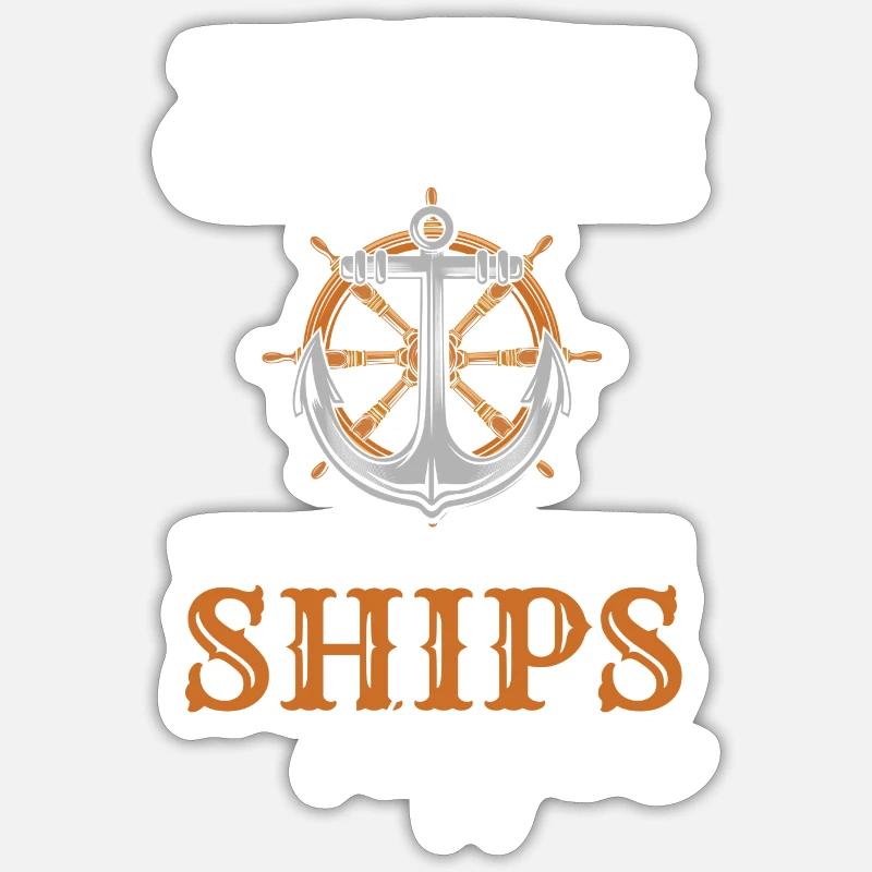 Maquette Captain Anchor - Sticker taille S (10 x 10 cm) - blanc mat