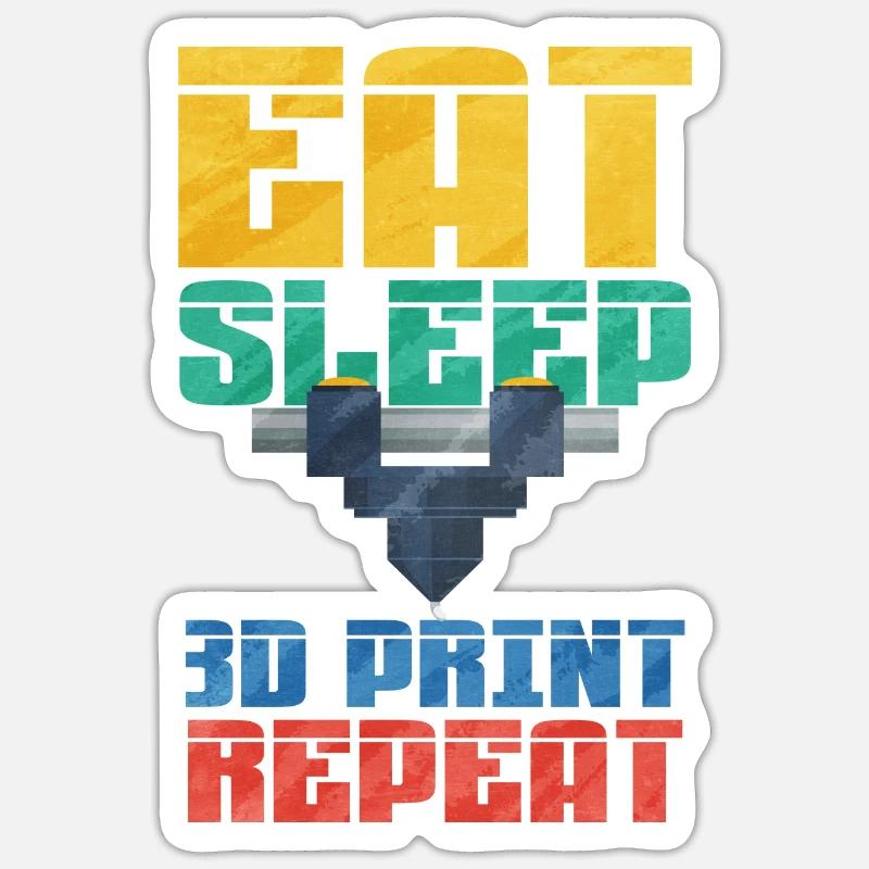 Impression 3D Sticker taille S (10 x 10 cm)