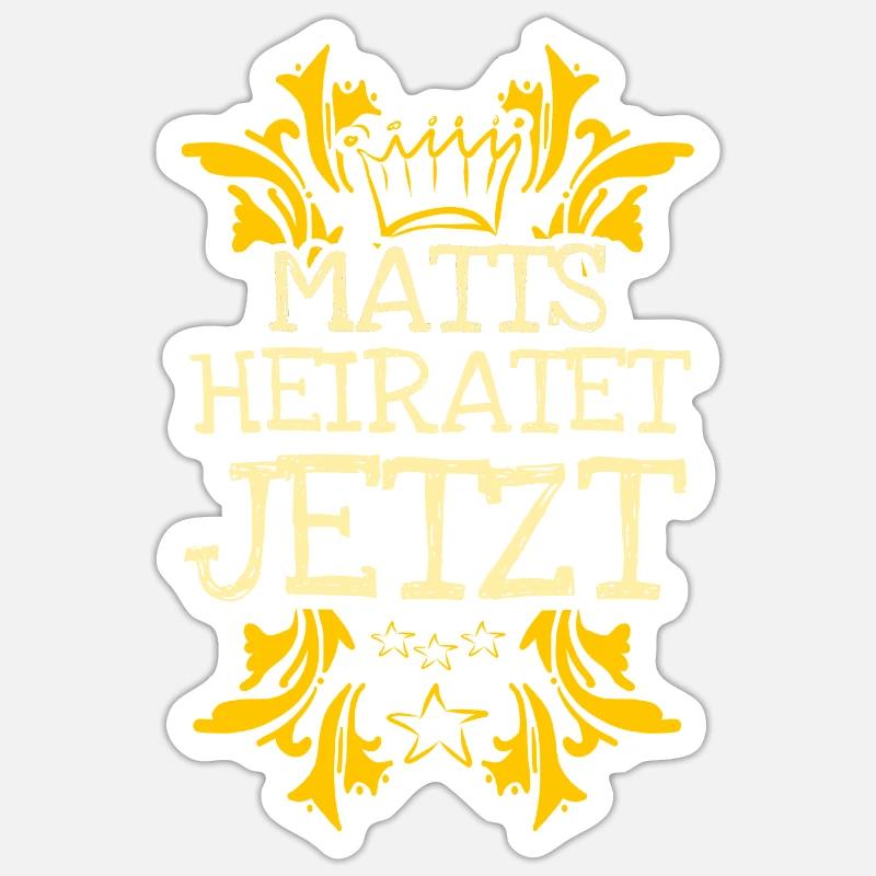 Matts - Sticker size S (10 x 10 cm) - white matte